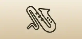 Saxophone silhouette