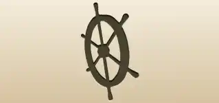 Sailboat’s Wheel silhouette