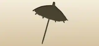 Umbrella silhouette