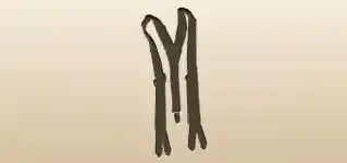 Suspenders silhouette