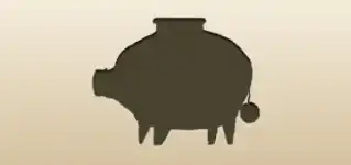 Piggy Bank silhouette