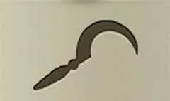 Sickle silhouette
