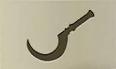 Sickle silhouette