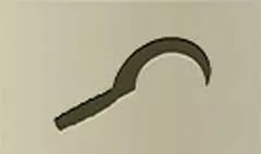 Sickle silhouette