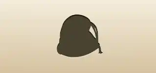 コイン入りの袋