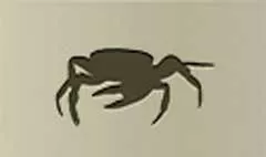 カニのシルエット