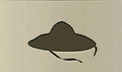 Asian Hat silhouette