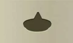 塩を入れた小皿のシルエット