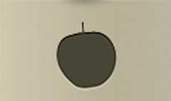 Apple silhouette #5