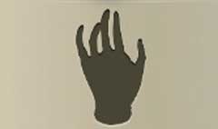 Hand silhouette #4