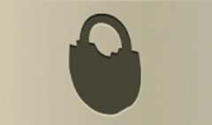 Padlock silhouette