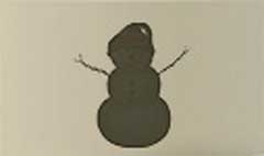Snowman silhouette #2