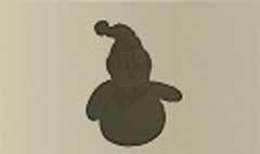 Snowman silhouette #4