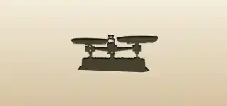 てんびんのシルエット