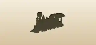 列車のシルエット