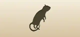 ネズミのシルエット