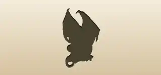ガーゴイルのシルエット
