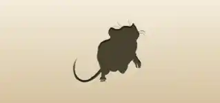 ネズミのシルエット