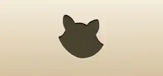 アライグマのシルエット