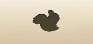 リスのシルエット