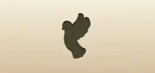 ハトのシルエット