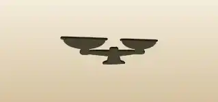 てんびんのシルエット
