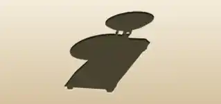 てんびんのシルエット