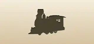 列車のシルエット