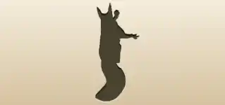 リスのシルエット