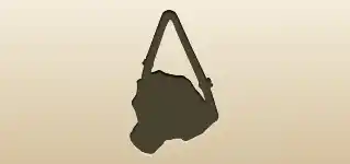 ガスマスクのシルエット