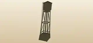 給水塔のシルエット