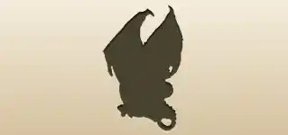 ガーゴイルのシルエット