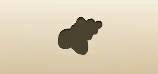 ドングリのシルエット