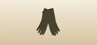 ゴム手袋のシルエット