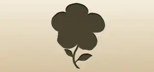 造花のシルエット
