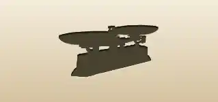 てんびんのシルエット