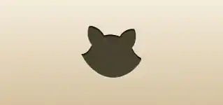 アライグマのシルエット