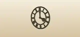 時計のシルエット