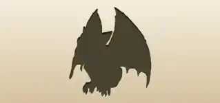 ガーゴイルのシルエット