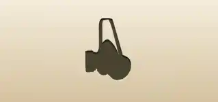 ガスマスクのシルエット