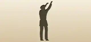 警察官のシルエット