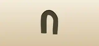 磁石のシルエット