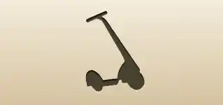 キックスクーターのシルエット