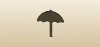 日傘のシルエット