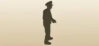 警察官のシルエット