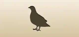 ハトのシルエット