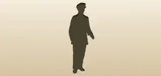 警察官のシルエット