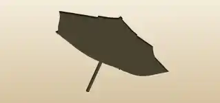日傘のシルエット
