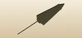 日傘のシルエット