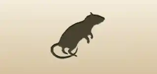 ネズミのシルエット